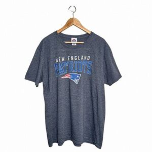 New England Patriots NFL Football T-Shirt | Unisex XL | Heather Navy